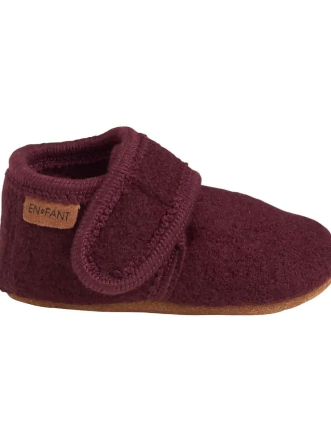 En Fant Halbschuhe·Slipper^Kinder Slipper "Baby Wool slippers" in Rot
