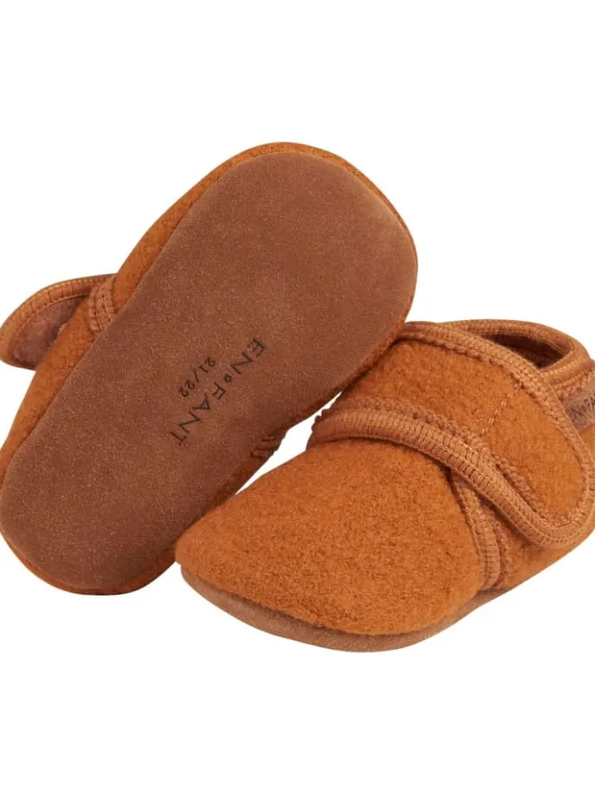 Kinder Slipper "Baby Wool slippers" in Braun>En Fant Clearance