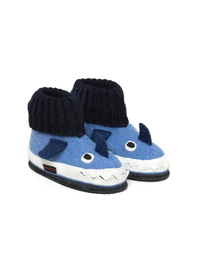 Kinderhausschuh Squalo in blau>kitz-pichler Online