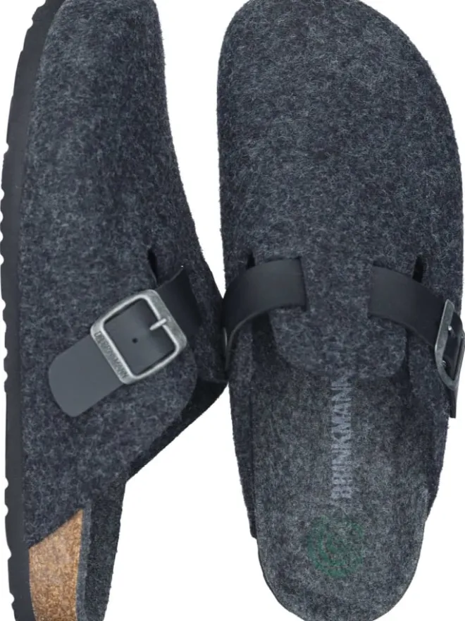 Klassische Hausschuhe in anthrazit>Dr. BRINKMANN Discount