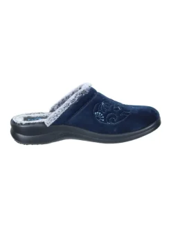 Klassische Hausschuhe in blau><noscript><img width=