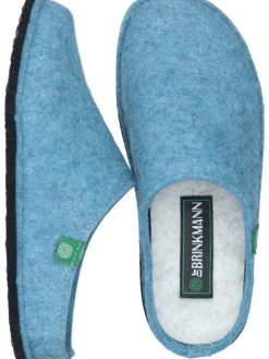Klassische Hausschuhe in mittelblau><noscript><img width=