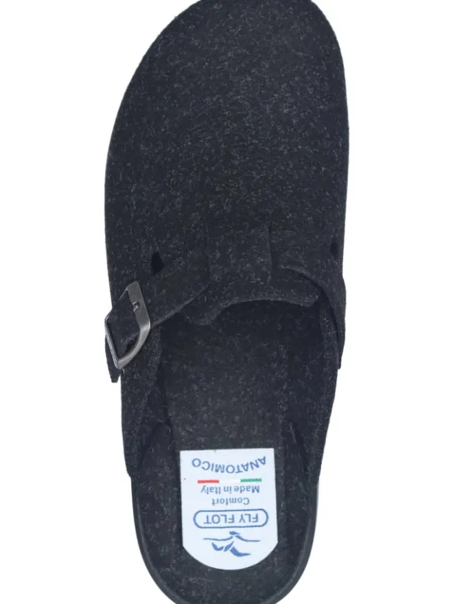 Klassische Hausschuhe in schwarz>FlyFlot Discount