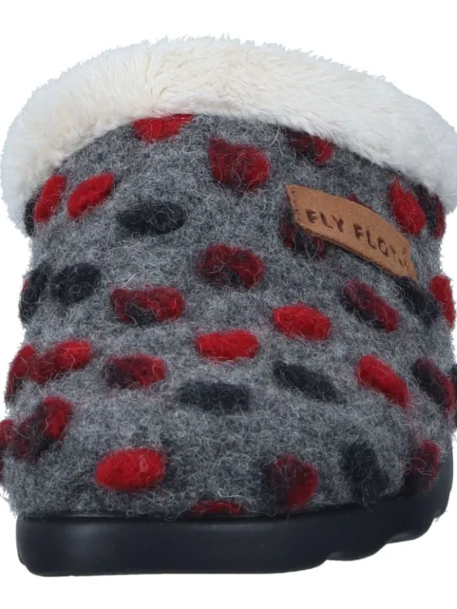 Klassische Hausschuhe in anthrazit>FlyFlot Discount