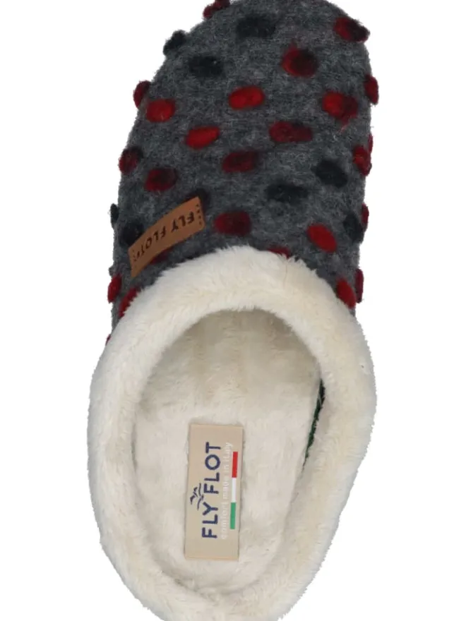 Klassische Hausschuhe in anthrazit>FlyFlot Discount