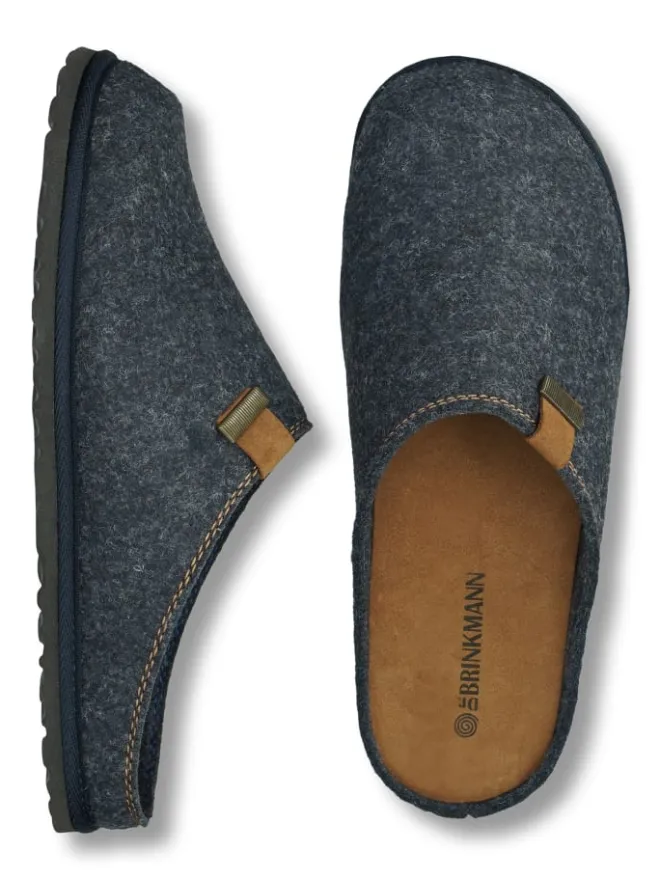 Klassische Hausschuhe in marine>Dr. BRINKMANN Outlet