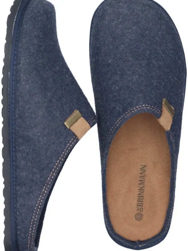 Klassische Hausschuhe in marine>Dr. BRINKMANN Outlet