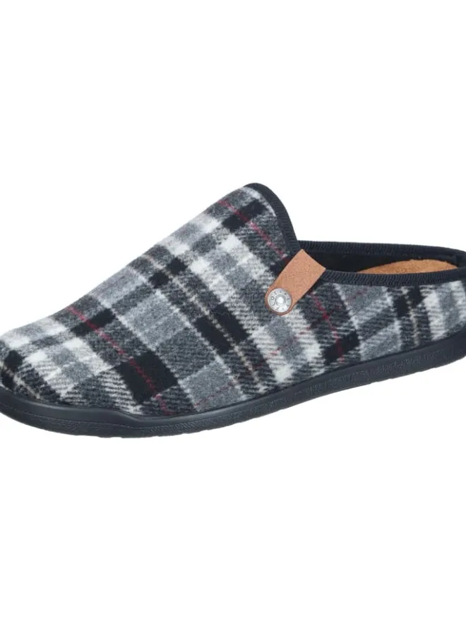 Klassische Hausschuhe in schwarz>FlyFlot Online