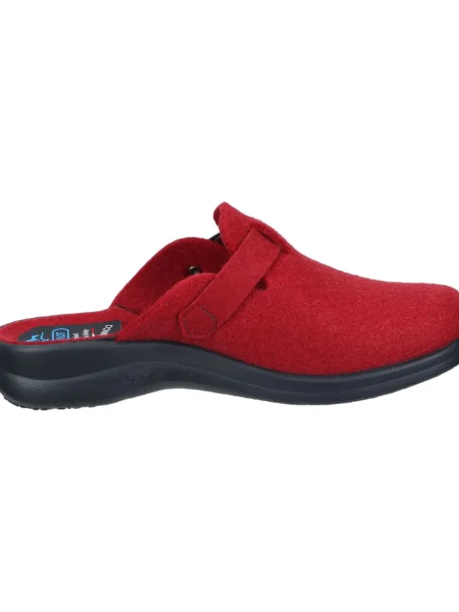Klassische Hausschuhe in burgund>FlyFlot Hot