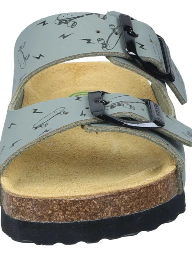 Klassische Pantoletten in khaki>Dr. BRINKMANN New