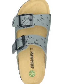 Klassische Pantoletten in khaki><noscript><img width=