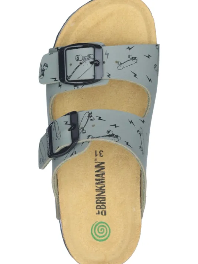 Klassische Pantoletten in khaki>Dr. BRINKMANN New