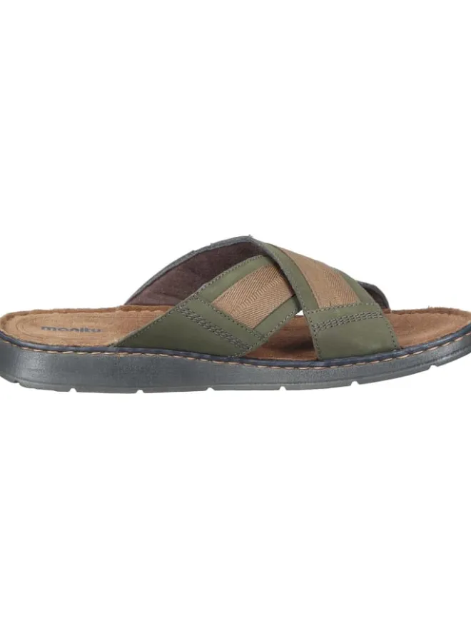 manitu Sandalen & Pantoletten^Klassische Pantoletten in grün