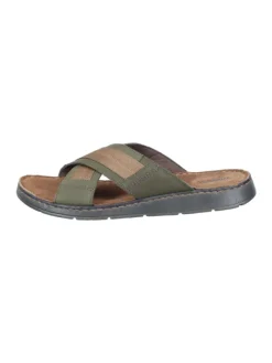 manitu Sandalen & Pantoletten^Klassische Pantoletten in grün