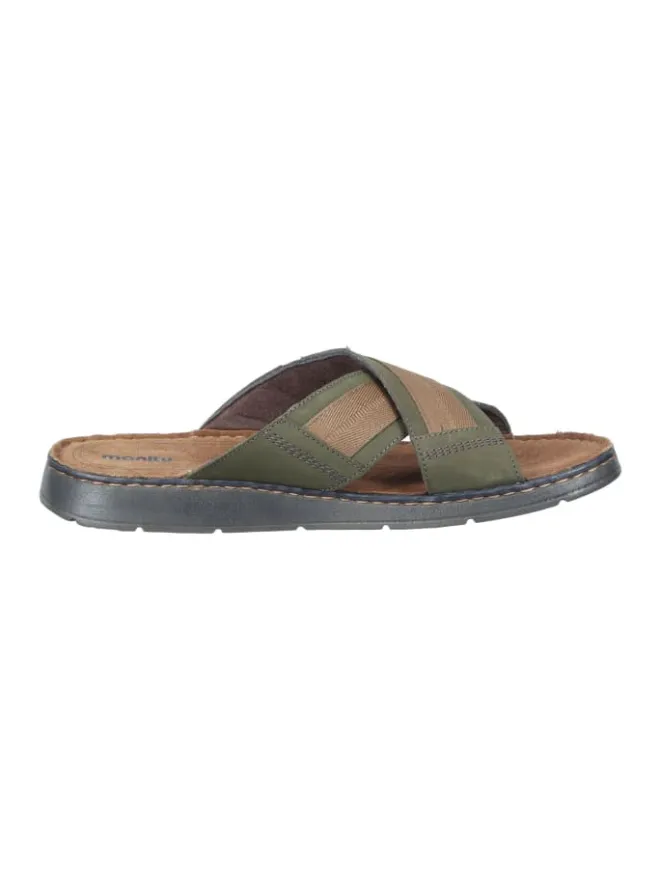 manitu Sandalen & Pantoletten^Klassische Pantoletten in grün
