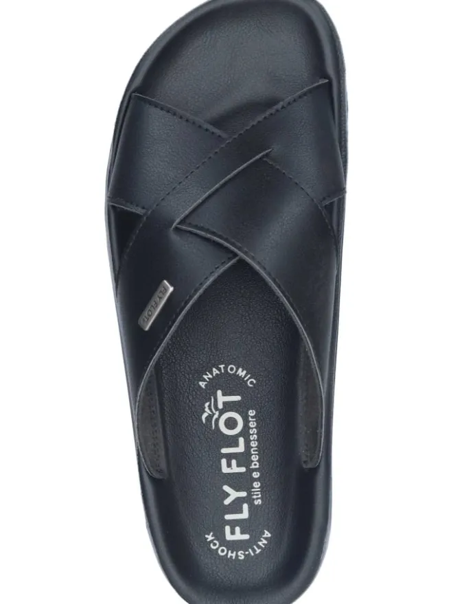 Klassische Pantoletten in schwarz>FlyFlot Clearance