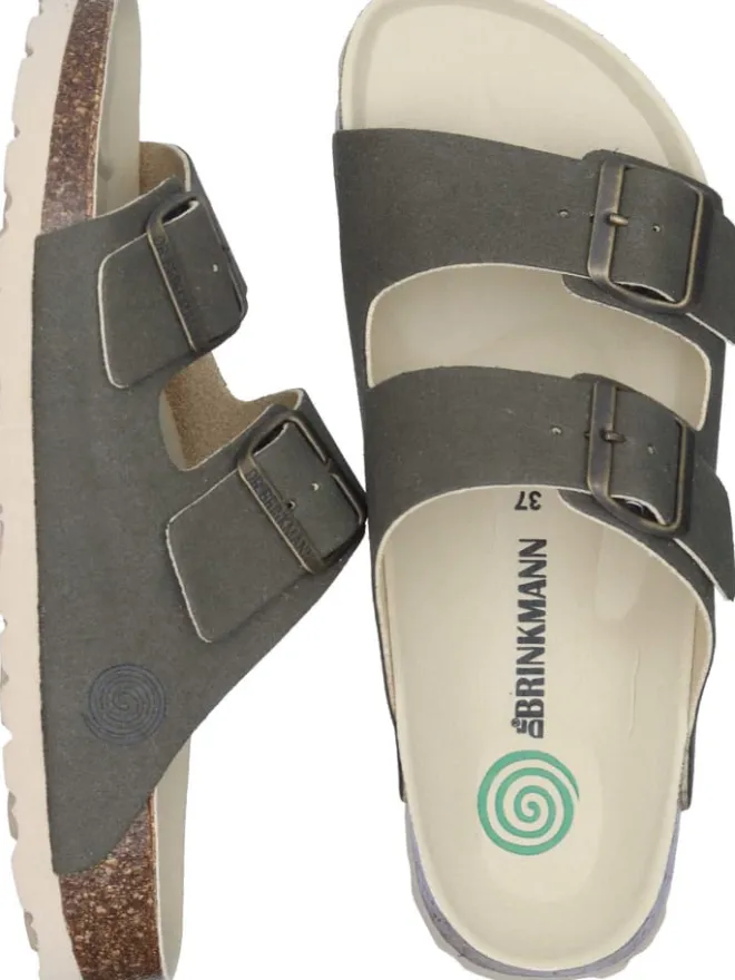 Klassische Pantoletten in khaki>Dr. BRINKMANN Hot