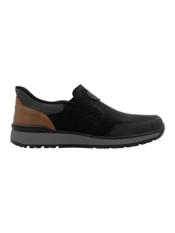 Klassische Slipper in Schwarz>rieker New