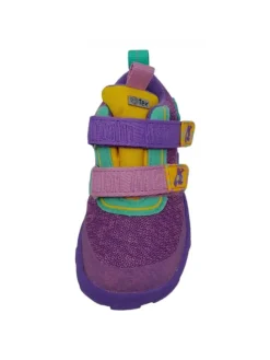 Affenzahn Halbschuhe·Slipper^Klettschuh Kreativ Knit Happy Tukan in Lila