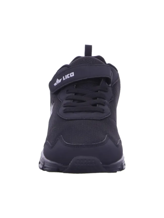 Lico Halbschuhe·Slipper^Klettschuhe in schwarz