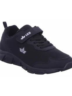 Lico Halbschuhe·Slipper^Klettschuhe in schwarz