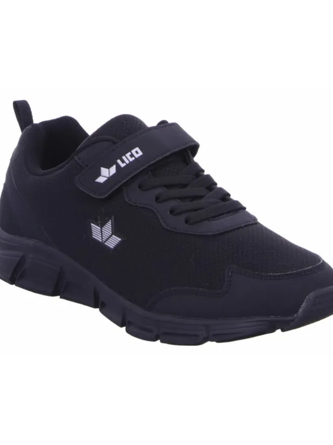 Lico Halbschuhe·Slipper^Klettschuhe in schwarz