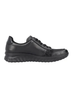 rieker Schnürschuhe^Komfort Schnürschuhe in Schwarz