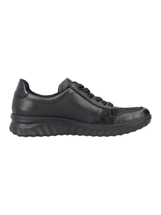 rieker Schnürschuhe^Komfort Schnürschuhe in Schwarz