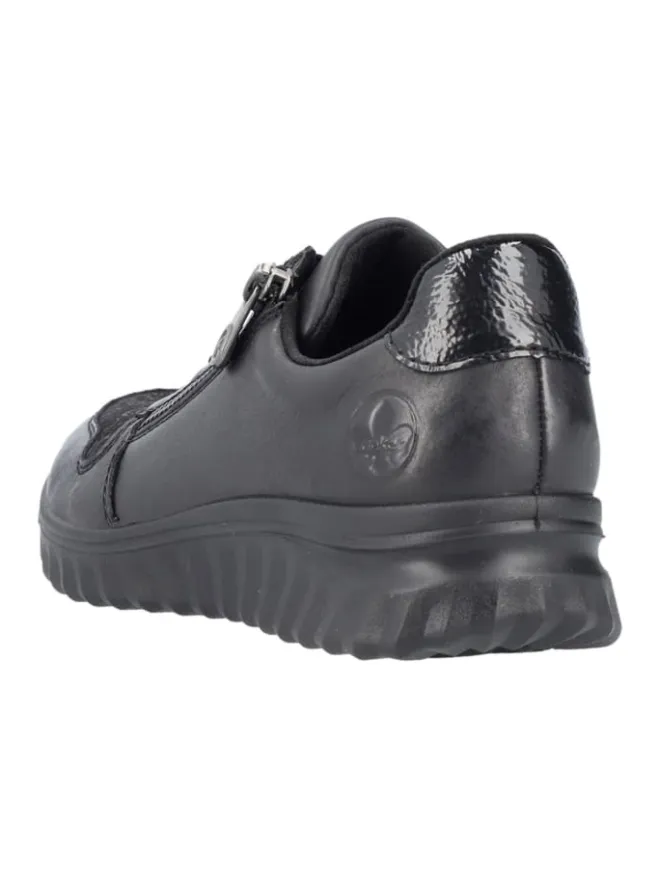 rieker Schnürschuhe^Komfort Schnürschuhe in Schwarz