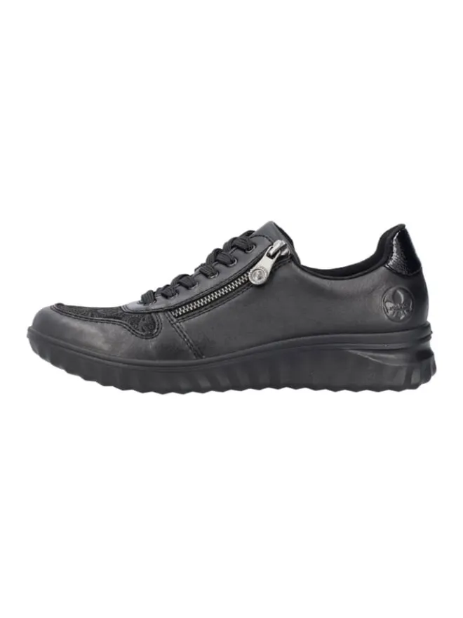 rieker Schnürschuhe^Komfort Schnürschuhe in Schwarz