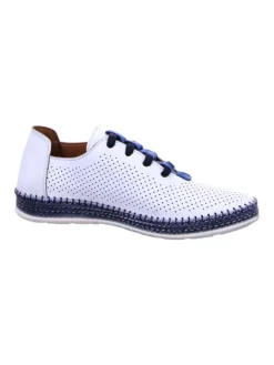Komfort Schnürschuhe in Weiß><noscript><img width=