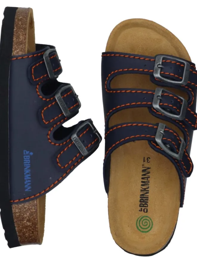 Dr. BRINKMANN Clogs & Pantoletten·Pantoletten^Komfort-Pantoletten in ozean/orange