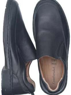 Komfort-Slipper in schwarz><noscript><img width=