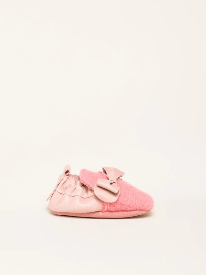 Gottstein Krabbelschuhe^Krabbelschuhe Bow in pink