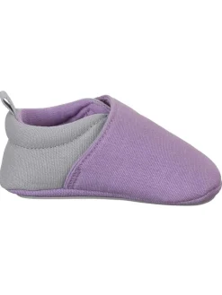 Krabbelschuhe in Lila/ Grau><noscript><img width=