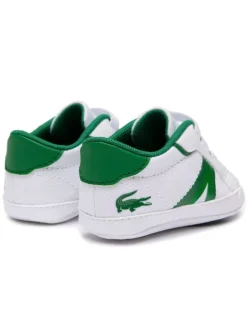 Krabbelschuhe in Weiß/Grün><noscript><img width=