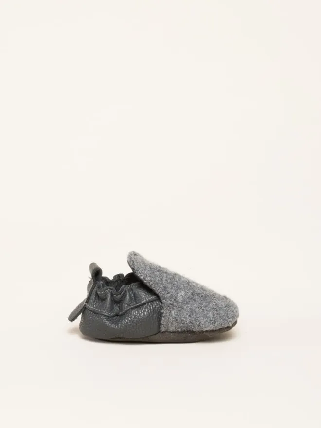 Gottstein Krabbelschuhe^Krabbelschuhe Plain in grau