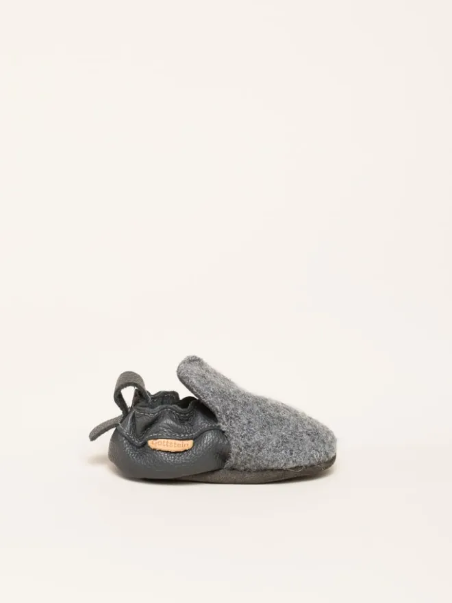 Gottstein Krabbelschuhe^Krabbelschuhe Plain in grau