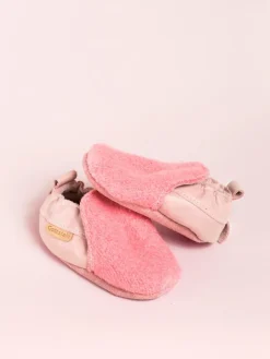 Krabbelschuhe Plain in pink><noscript><img width=