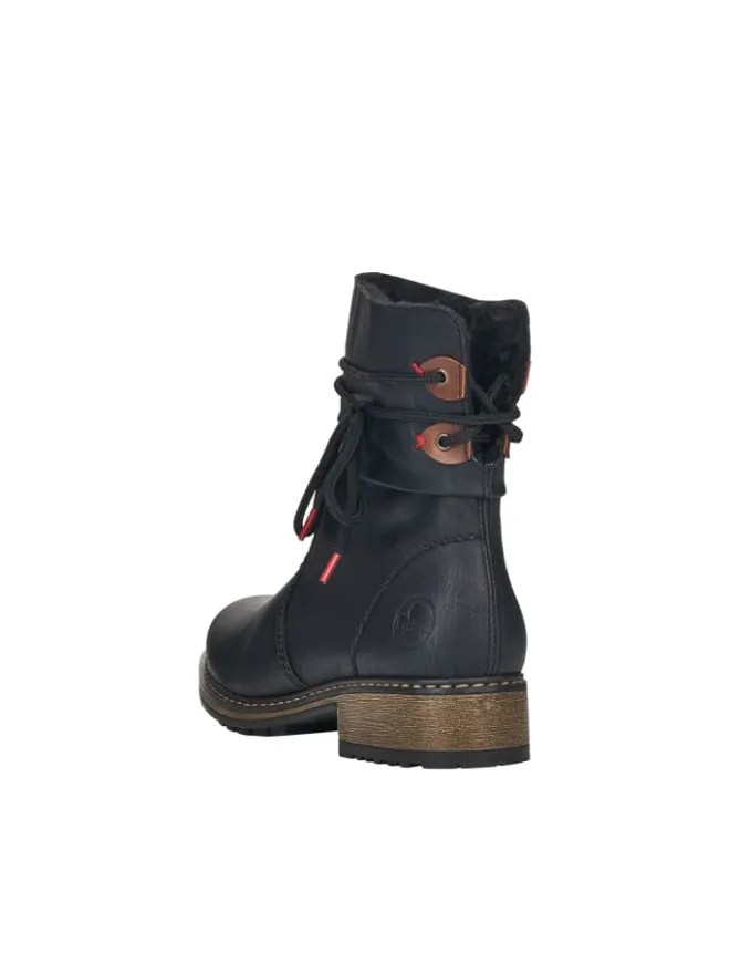 Kurzstiefel in schwarz/mogano>rieker New