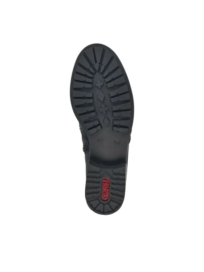 Kurzstiefel in schwarz/mogano>rieker New