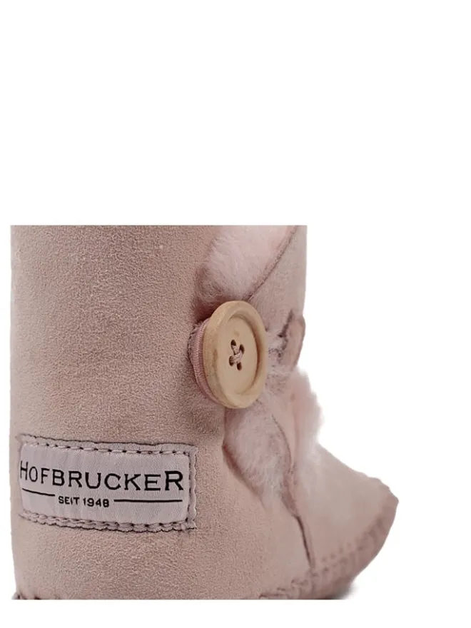 Lammfell-Babyschuhe in Rosa>Hofbrucker Online