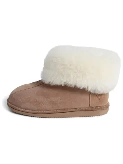 Kaiser Naturfellprodukte Clogs & Pantoletten|Hausschuhe^Lammfell-Hausschuhe "Alta" in Hellbraun