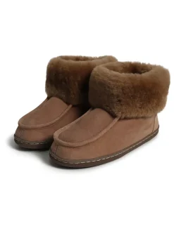 Lammfell-Hausschuhe "Oslo" in Beige>Kaiser Naturfellprodukte Outlet
