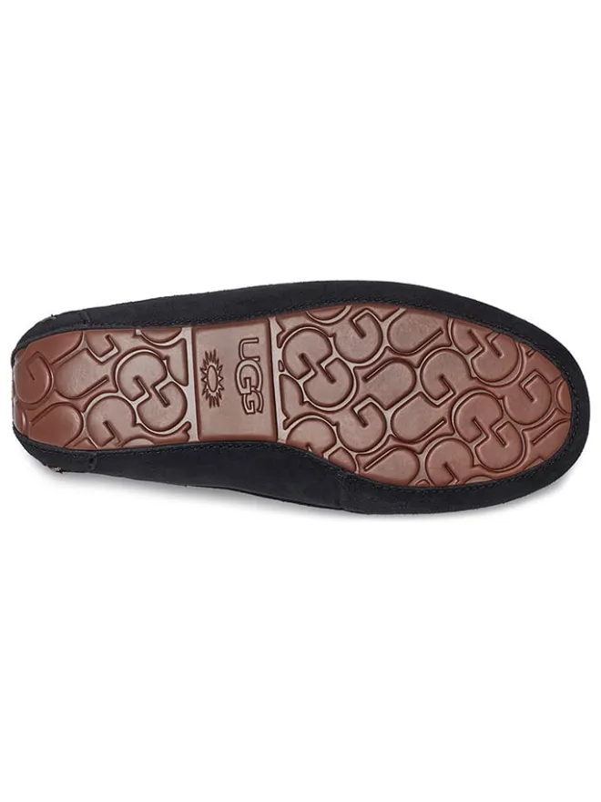 UGG Halbschuhe^Lammfell-Mokassins "Ansley" in Schwarz