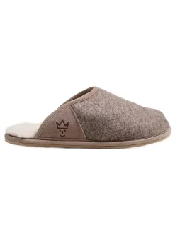 Lammfell-Pantoletten "Cosy Filz" in Braun>Kaiser Naturfellprodukte H&L Hot