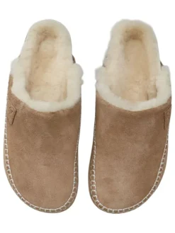 Kaiser Naturfellprodukte Clogs & Pantoletten^Lammfell-Pantoletten "Elli" in Hellbraun