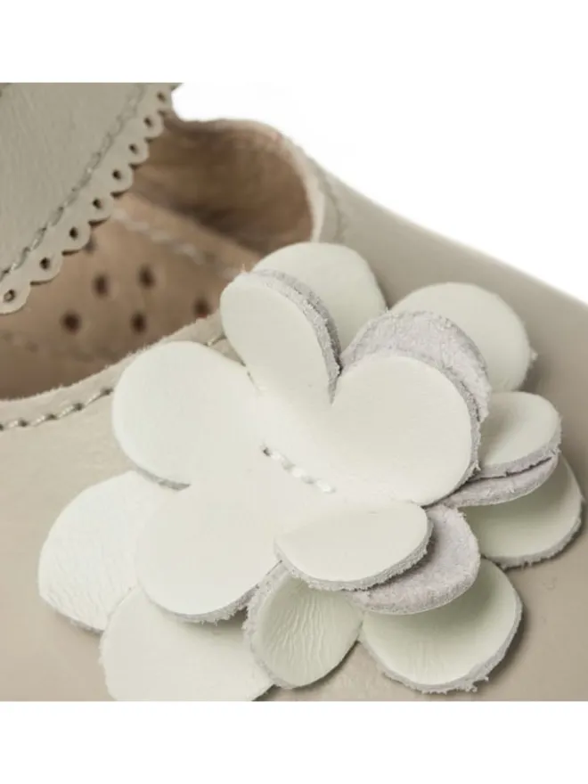 Lait et Miel Lauflernschuhe^Lammleder-Lauflernschuhe "Siloé" in Hellgrau