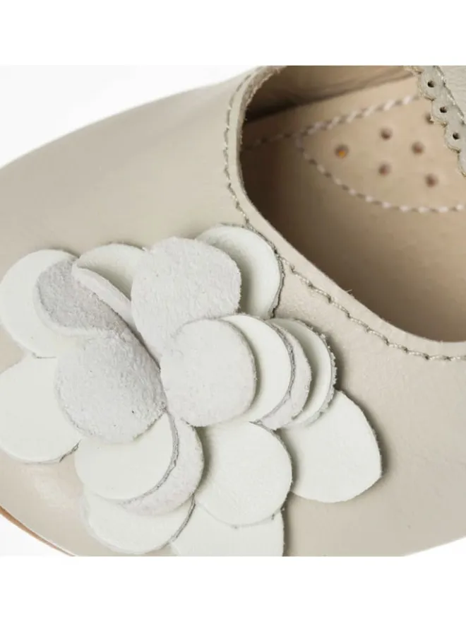 Lait et Miel Lauflernschuhe^Lammleder-Lauflernschuhe "Siloé" in Hellgrau