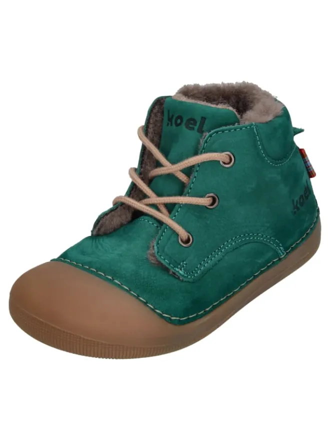 Lauflernschuhe AVA BIO NUBUK LAMBSWOOL in grün>KOEL Clearance